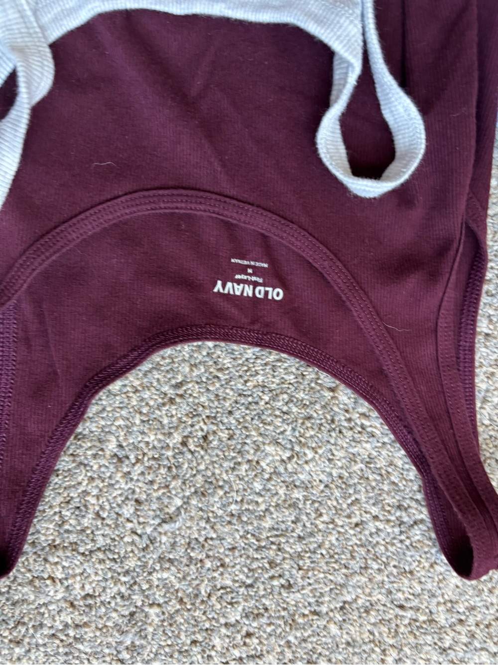 Old Navy Women’s Ribbed Tank Tops - Light Blue, Maroon, Light Gray, Black - Picture 3 of 5